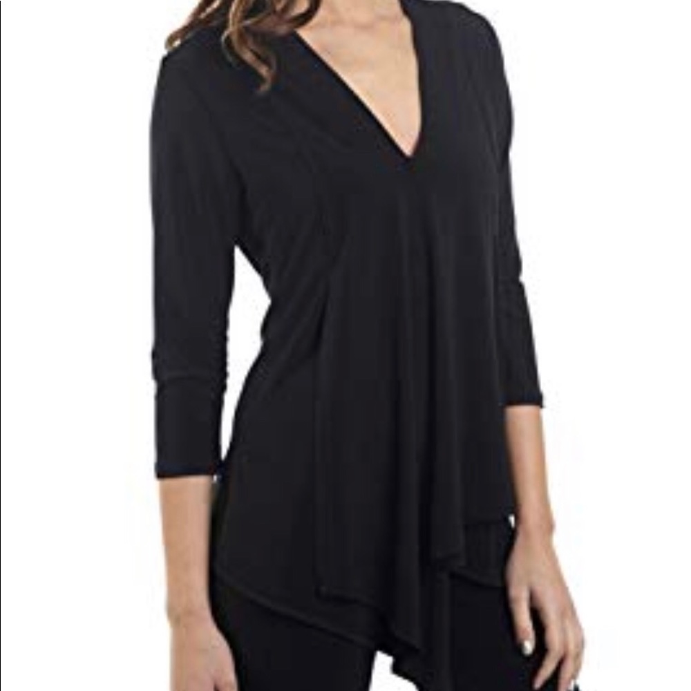 3/4 sleeve Joseph ribkoff black tunic